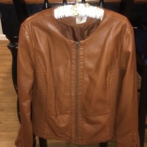 Faux leather jacket. Loft. Excellent condition